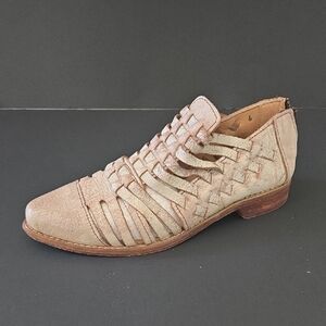 BED|STU Beige Leather Loafers